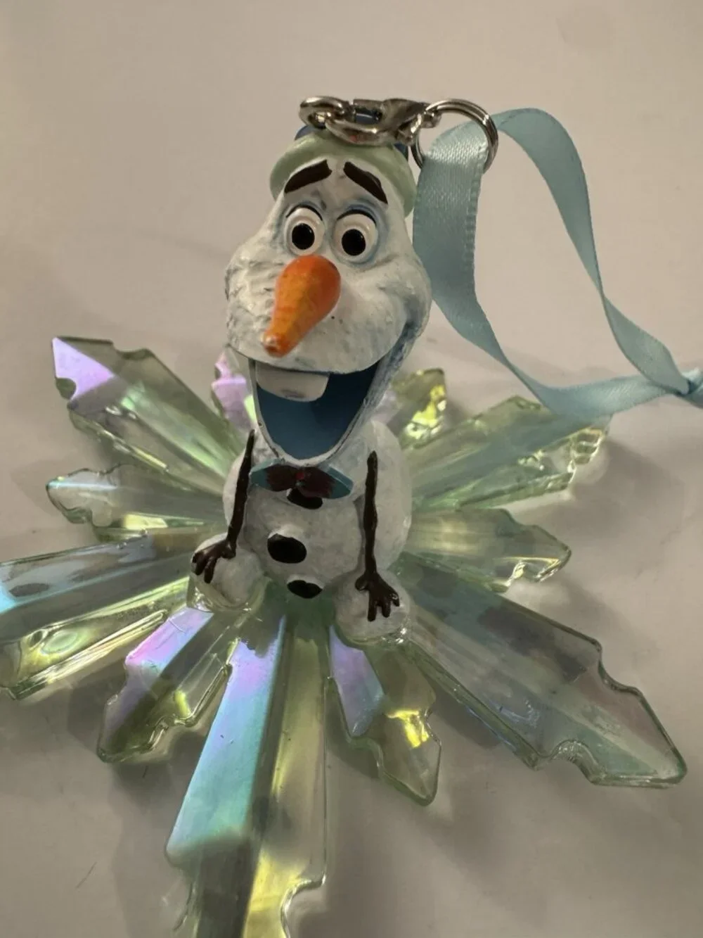 Disney Parks Sketchbook Christmas Ornament Frozen Olaf On Crystal Snowflake G
